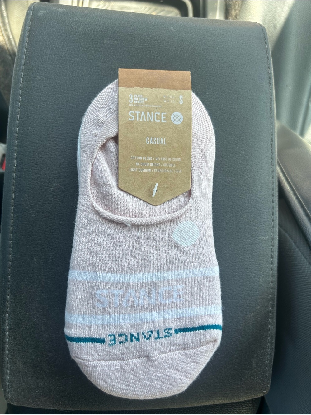 NWT Women’s Stance 3pack Casual No Show Socks Light Cushion Pink Small Sz